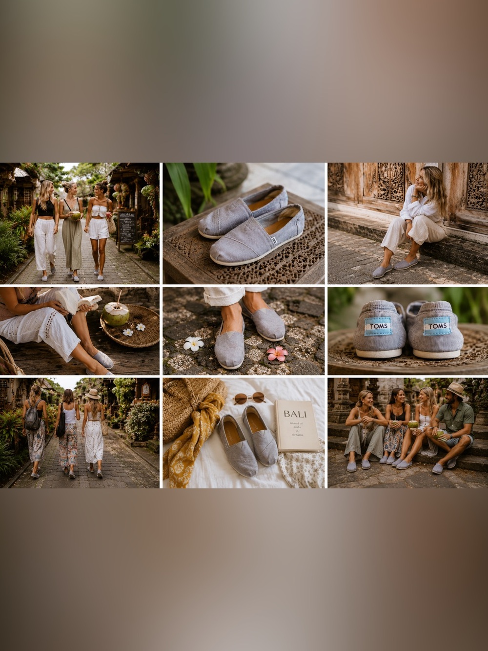 TOMS Light Blue Denim Slip-On Shoes - Size 7.5